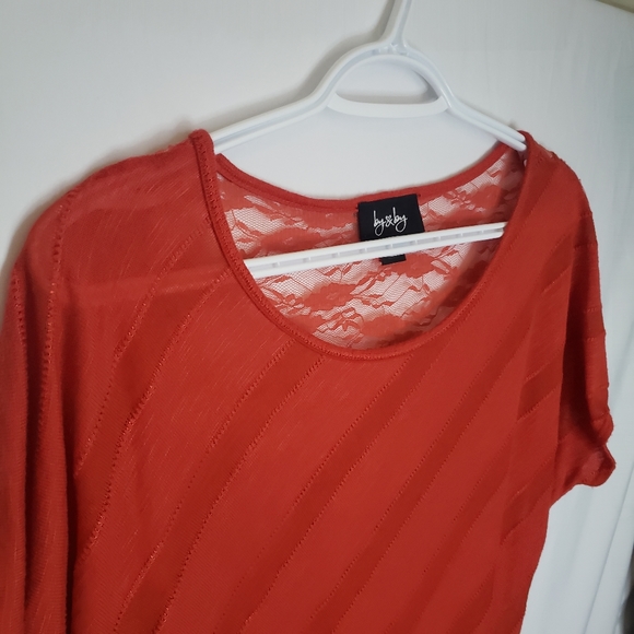 By & by light knit with side tie and lace back - Picture 3 of 5